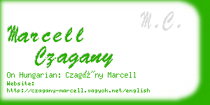 marcell czagany business card